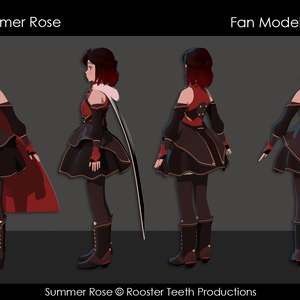 Summer Rose and Sundered Rose RIGGED Model Pack