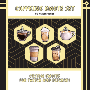 { Pixel Coffee Twitch Emotes | ピクセル コーヒー エモート }
