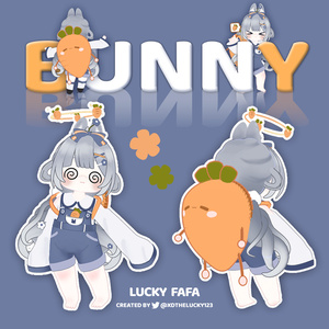 【BUNNY】VRChat向オリジナル3Ｄモデル#lucky3D 缩略图 6