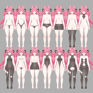 オリジナル3Dモデル「-花-Hana-」original 3D model 缩略图 7