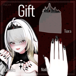 🦇「愛莉専用」🦇 Airi Vampire Texture FullPack (Nail, Tiara, Eyes, MakeUp, Body, Tongue) 缩略图 3