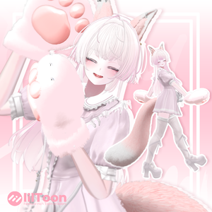 🦊「10アバター対応」🦊 Fox Tail, Ear, Hand