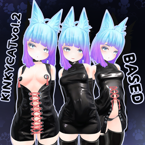 [VRC][PORY-/TORIBASE][KITBASH] BASED Kinkycat Set VOL. 2