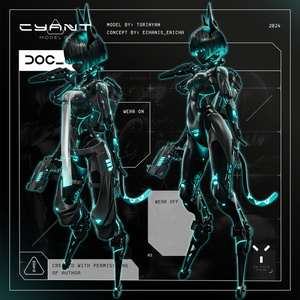 [３Dモデル] CYANT Model-01 [シアント]  [アバター] [VRC] 缩略图 2