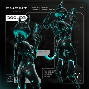 [３Dモデル] CYANT Model-01 [シアント]  [アバター] [VRC] 缩略图 3