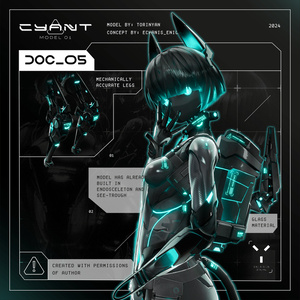 [３Dモデル] CYANT Model-01 [シアント]  [アバター] [VRC] 缩略图 4