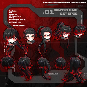 【オリジナル3Dコスチューム】【Routa Hair addon】【[アバター】【VRC】 缩略图 2