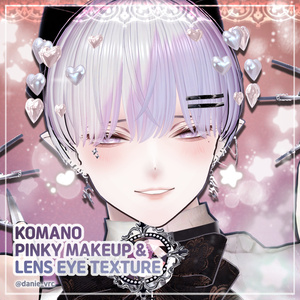 [ KOMANO/狛乃 ] komano pinky makeup & lens eye texture 缩略图 5