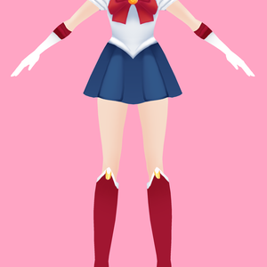 [VRoid Texture] Sailor Moon "Usagi Tsukino" Costume + Face