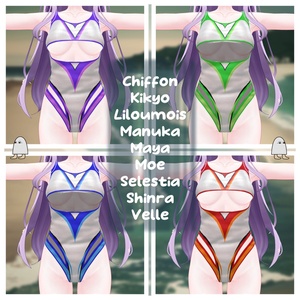 【9アバター対応】Goongas DLEEM Swimsuit VRC 缩略图 2