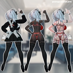 【9アバター対応】 Gnar Naar Maid outfit VRC 缩略图 4
