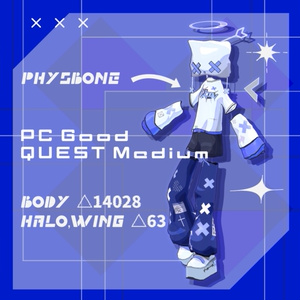 〈XXIR0N.exe-シロン-〉オリジナル3Dモデル Quest対応 缩略图 3