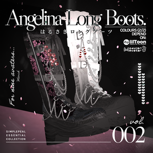 【9+アバター対応】はるさきロングブーツ "Angelina" Long Boots 이른 봄 롱 부츠 #SPL3D