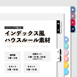 【無料版有】インデックス風ハウスルール素材集