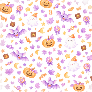 「Kawaii Halloween｜ハロウィン水彩デジタルペーパー
