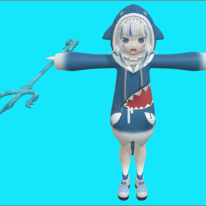 Gawr Gura girl vrchat vtuber 3D Models  Gawr Guraガールvrchat vtuber3Dモデル