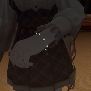 【期間限定無料】パールブレスレット【VRChat想定】 缩略图 3