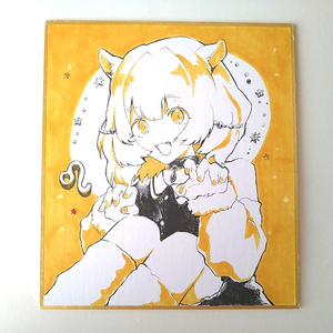 ✴︎ひなの⋈✴︎　手描き　イラスト　色紙 色紙イラスト - ひなの絵 - BOOTH