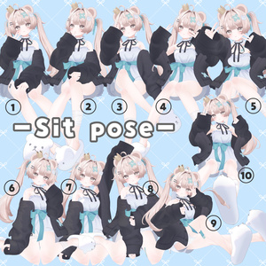 〖Free〗Sit cheese!pose10種♡ 缩略图 2