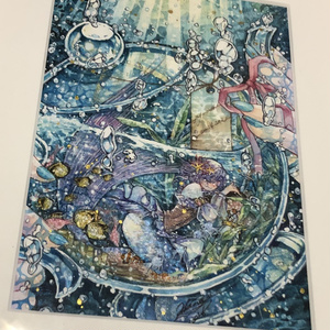 アクリル原画】海 10×10cm （019） - mf-artworks - BOOTH