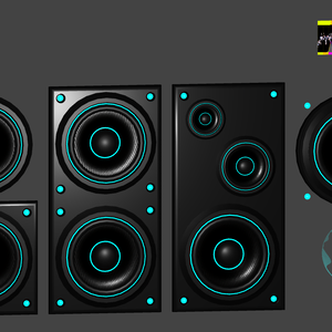 【AudioLink対応】光る動くスピーカーユニット-Speaker units-
