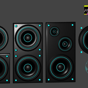 【AudioLink対応】光る動くスピーカーユニット-Speaker units-