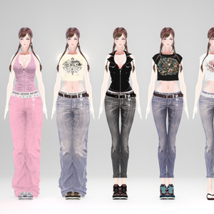 【VRChat & VRMアバター】-SISTERS- MSV & 追加専用SlimDenim 缩略图 5