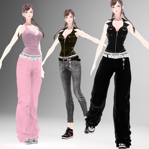 【VRChat & VRMアバター】-SISTERS- MSV & 追加専用SlimDenim 缩略图 6