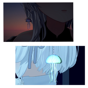 【VRC想定】MA対応＿Jewel jellyfish earring 缩略图 3