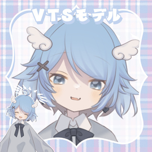 live2dモデル_VTS専用_汎用ブルーちゃん