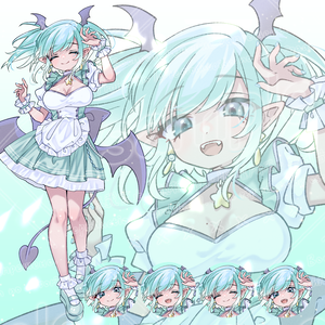 ■アイドル風な立ち絵素材_ミントちゃん■