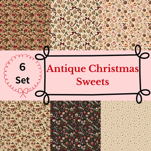クリスマス柄デジタルペーパー/Antique Christmas Sweets
