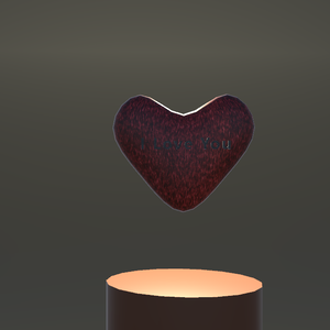 Heart Plush + writing + material