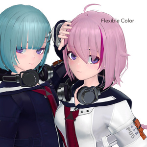 【VRChat 】オリジナル3Dアバター P05_Aki & Mika【ver.2.1】 缩略图 8