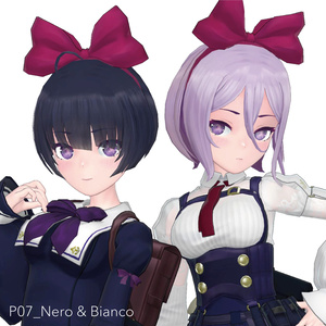 【VRChat】オリジナル3Dモデル P07_Nero & Bianco 缩略图 3