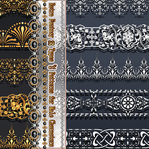 Clipstudio用 19 Retro Fantasy brushes