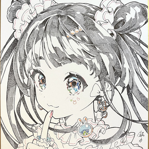 イラスト原画　「の娘」III Illustration, Girl, colorful / 三面図 - pixiv
