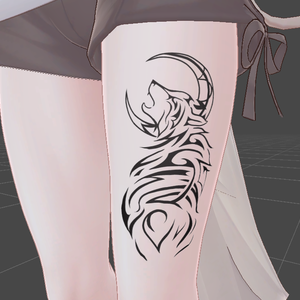 月と狼