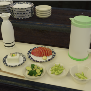 【VRchat】居酒屋っぽい食器8種セット/Japanese Tavern Tablewares
