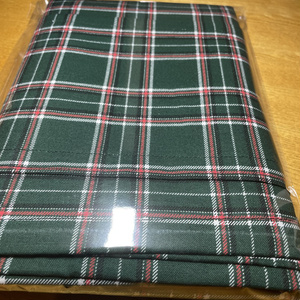 Circle fabric, checkered, green