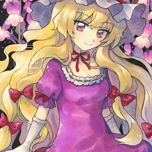 西行寺幽々子☆東方Project色紙直筆イラスト - ちきたま商店 - BOOTH