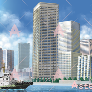 素材背景 都市シリーズ１ウォーターフロント
