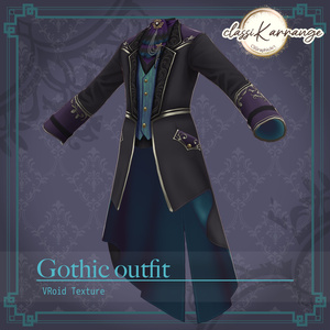 VRoid Texture] Gothic Costume Set