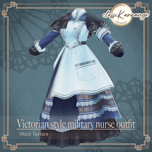 VRoid Texture] Victorian Military Nurse Costume Set