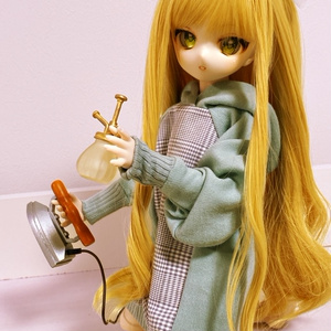 【即購入OK】ミニチュアドール服　黒Tありつなぎ服10着 CS010A 1/12スケール可動フィギュア用 メイド服 (ブラック