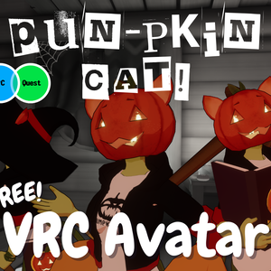 Pun-pkin Cat Avatar [VRChat] [PC/Quest] [Free]