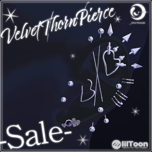💕セール中💕【８アバター対応】†Velvet Thorn Pierce†