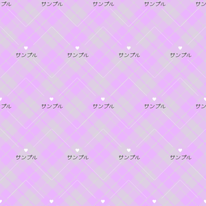 チェック　ピンク