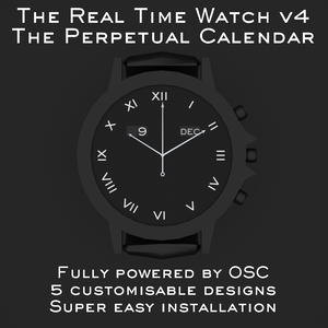 Real Time Watch v4 - The Perpetual Calendar Watch for VRChat 3.0. avatars