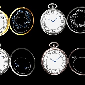 腕時計 Realtime Watch v4 The Northern Sky Pocket Watch for VRChat 3.0. avatars 缩略图 4